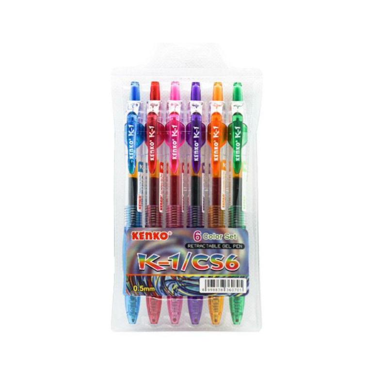 

MURAH MG - PULPEN GEL K1/CS6 WARNA 6PCS KENKO TERLARIS