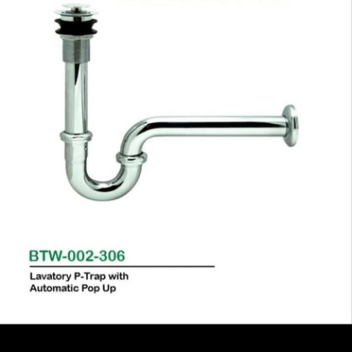 ✅New Wasser Sifon Wastafel Btw 002-306 / P-Trap Wastafel Wasser Btw 002 Bisa Gojek