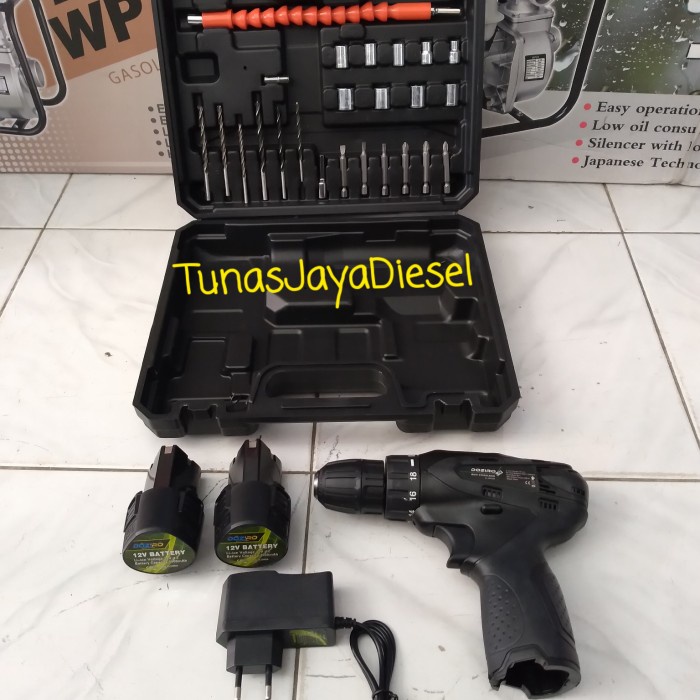 ✅New Ori Bor Cas Doziro 12V / Cordless Drill Tool Kit 12V Berkualitas