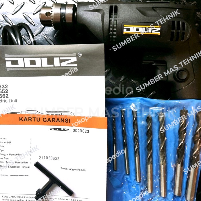 ✅New Ori Ba632 Doliz Ba632 Bor Tangan 10Mm Bor Listrik Bor Murah Set Mata Bor Berkualitas