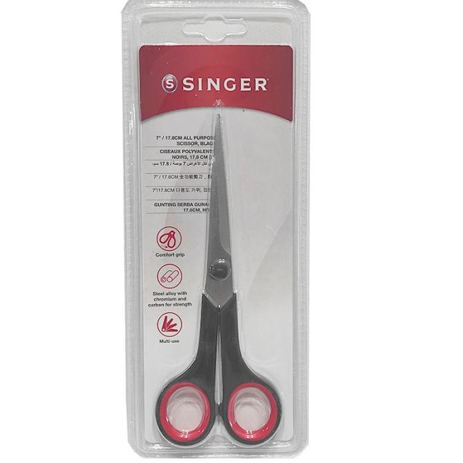 

Singer 7" Gunting Potong Bahan Kain Merk Singer All Purpose Scissors Kode 350