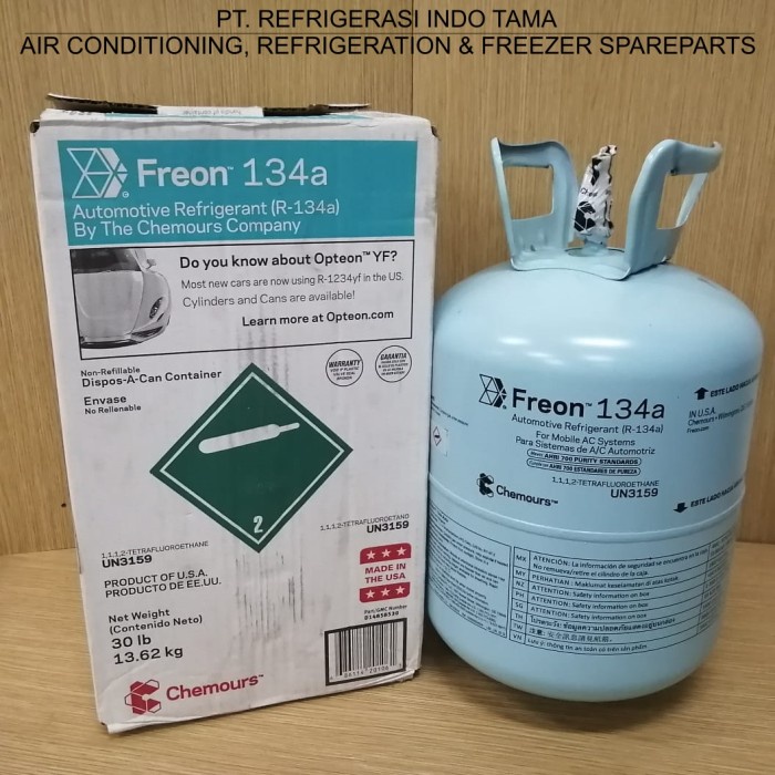 FREON CHEMOURS R134A USA 13.6 kg / R134 A - R 134A - R 134 A