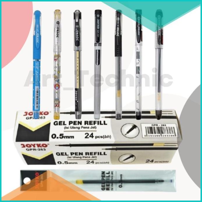 

Refill Isi Gel Pen Joyko 0.5mm 1 Pcs GPR-263 Original Quality 20JVLZ3