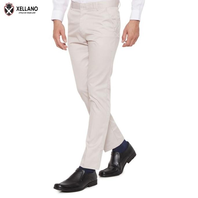 Celana Panjang Formal Pria Kerja Kantor Kain Warna Cream Drc D1 Vindtrodian