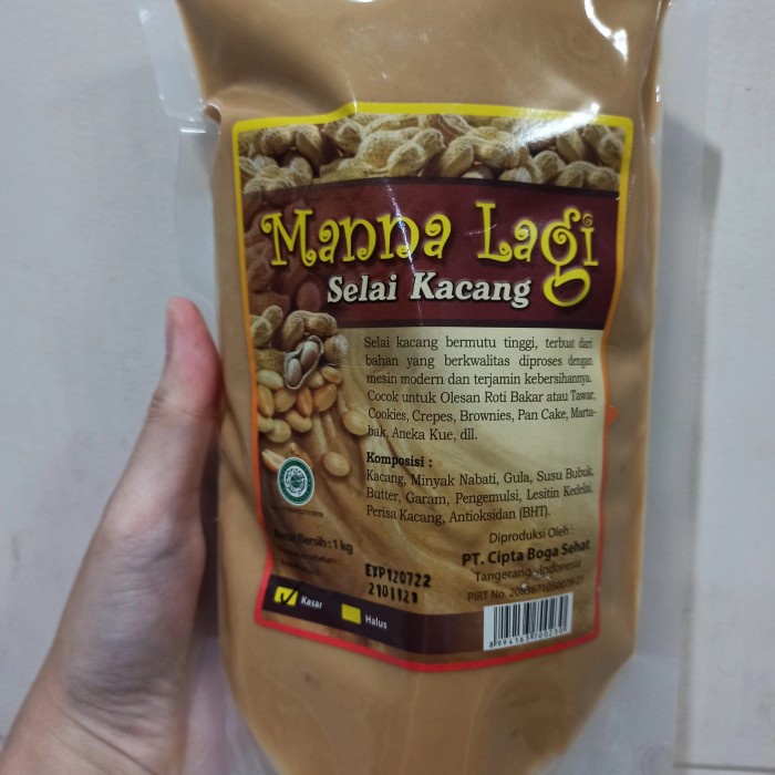 

Selai Kacang Mannalagi Kasar 1Kg