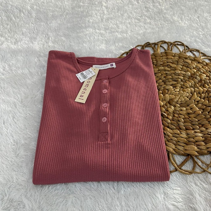 STYLISH MODERN [BUSUI NAYLA BLOUSE] KAOS ATASAN POLOS BUSUI WANITA LENGAN PANJANG KAOS WANITA