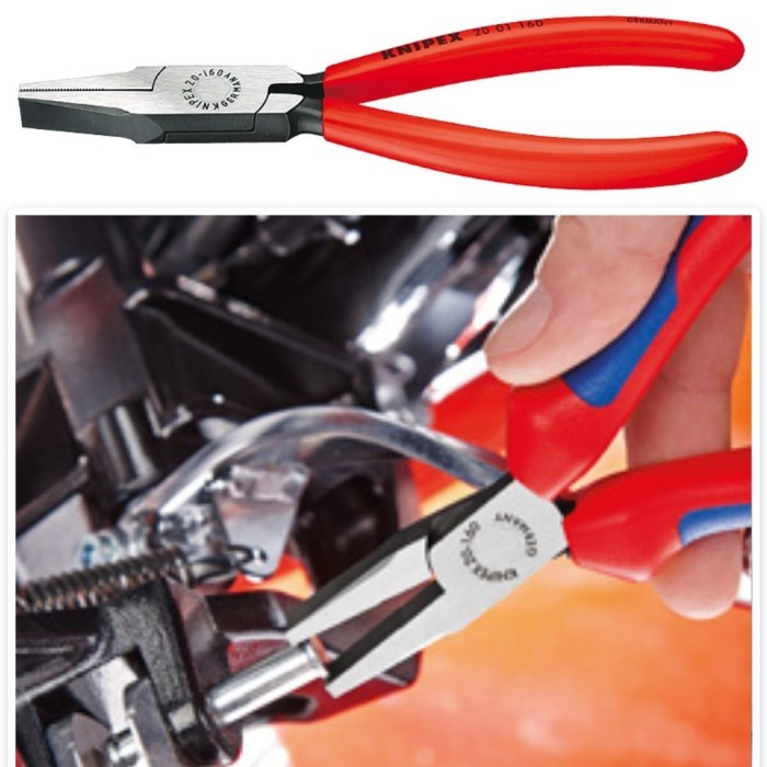 ✅Original Knipex 20 01 160 Knipex Tang Hidung Lurus Knipex Flat Nose Pliers Limited