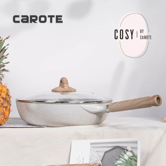 ✨Baru Carote Cosy Fry Pan With Lid 28 Cm Berkualitas