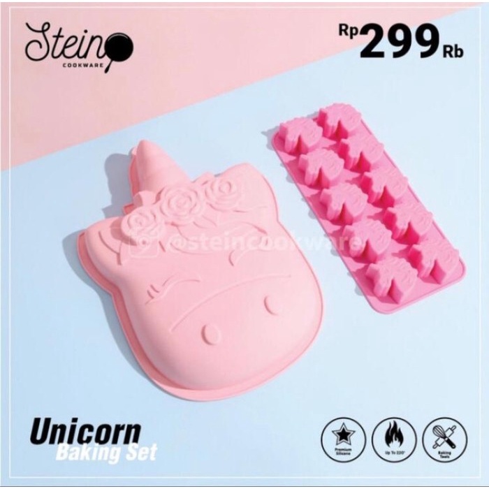 

✅Termurah Stein Cookware Unicorn Baking Set Loyang Kue Cetakan Kue Murah Bisa Gojek