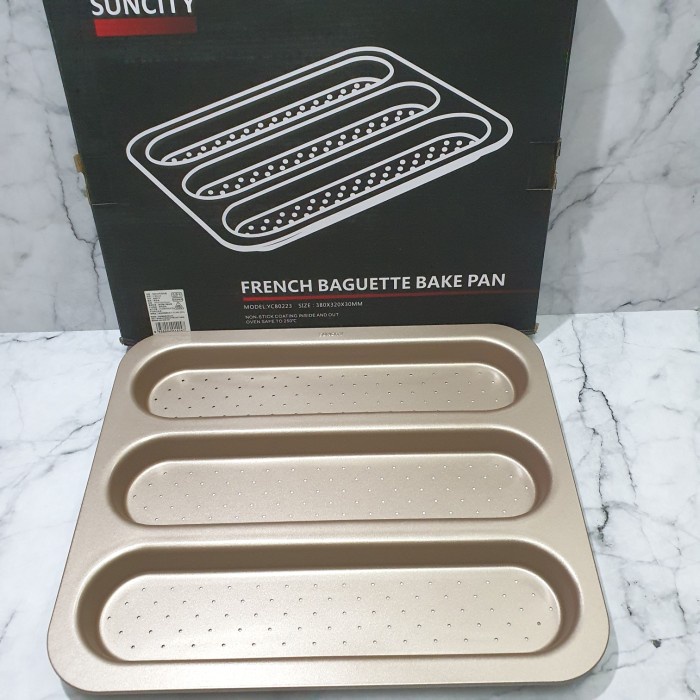 

✅Termurah Suncity French Baguette Bake Pan / Non Stick Baking Pan / Loyang Roti Berkualitas