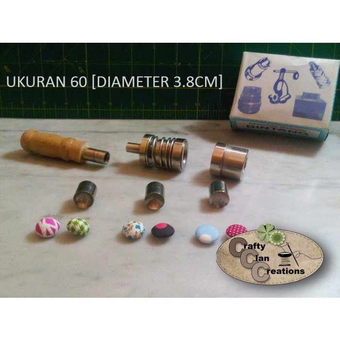 

✅Termurah Mould / Matras Cetakan Kancing Bungkus - Ukuran 60 [Diameter 3.8Cm] Terbatas