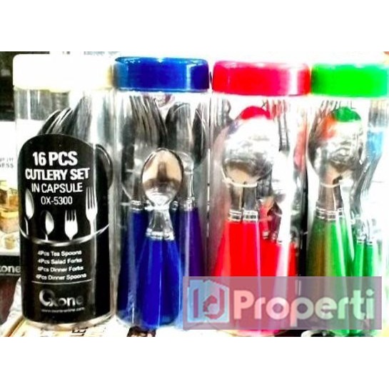 ✅Termurah Oxone Ox5300 Cutlery Set 16Pcs Stainless Alat Makan Sendok Garpu Ori Limited