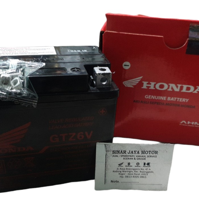 ✨New Aki Vario 125 Cb150R Vario 150 Honda Ahm Asli Gtz6V Terbaru