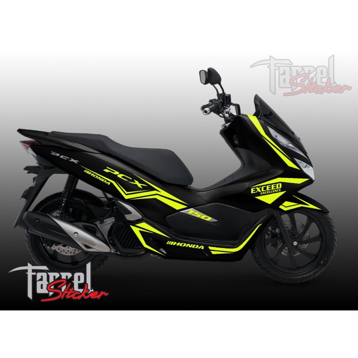 ✨New Ori Stiker Pcx Sticker Stripping Pcx Kuning Stabilo Hitam Terbatas
