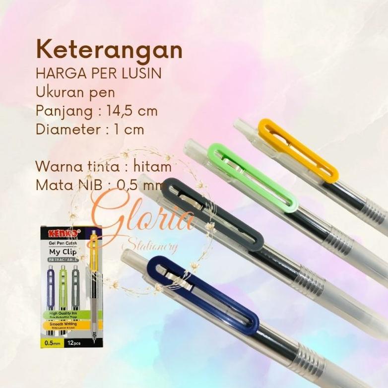 

PROMO KENKO pen gel my Clip/ Pen gel cetrek My clip KENKO TERLARIS
