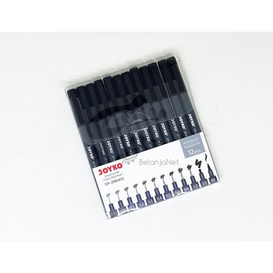 

TERLARIS Pena Gambar | Drawing Pen Joyko DP-298SA12 12 Ukuran SPECIAL PROMO