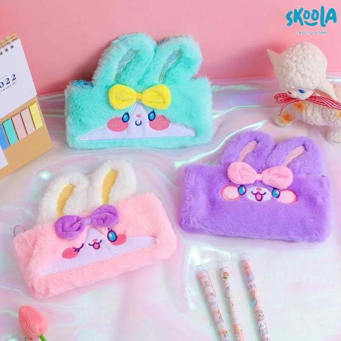 

Ready Tempat Pensil Bulu Rabbit Unik Lucu Smiggle A Berkualitas