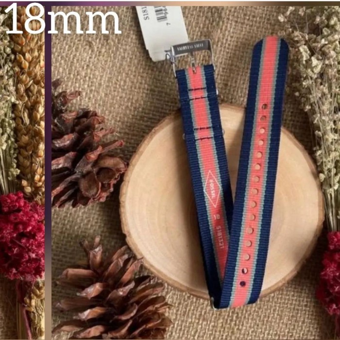 Strap fossil nylon original 18mm (stripe)