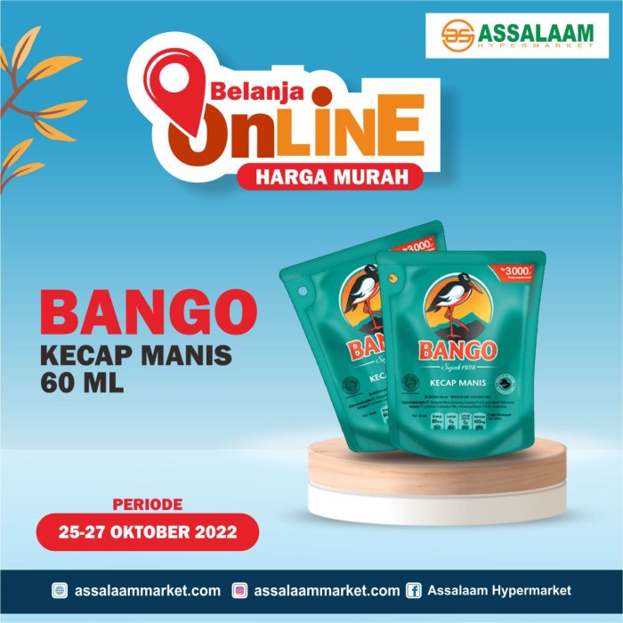 

BANGO KECAP MANIS REF 60ML /PKT