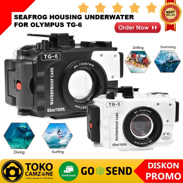 Promo Seafrog Housing Olympus Tg-6 Tg6 Diving Underwater Waterproof