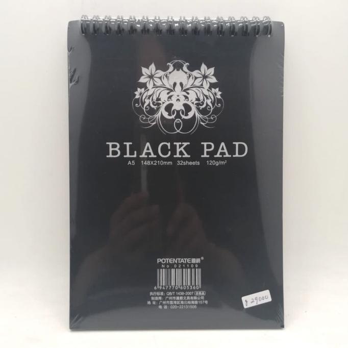 

Potentate Black Pad Wire Book A5 Kode 462