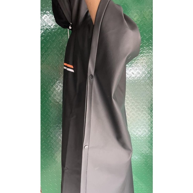  JAS HUJAN PONCO HITAM PVC - PONCO - JAS HUJAN KELELAWAR KARET -