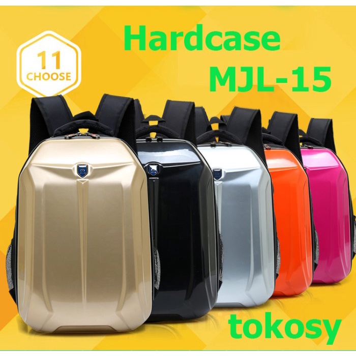 ✨Ready Ransel Hardcase Mjl-15 / Ransel Sekolah - Laptop Bisa Gojek