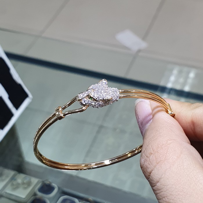 ✨Sale Gelang Bangle Rubah List Polos Emas Terbaru