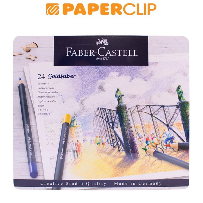 

✨Sale Pensil Warna Faber Castell Set 114724 24C Goldfaber Bisa Gojek
