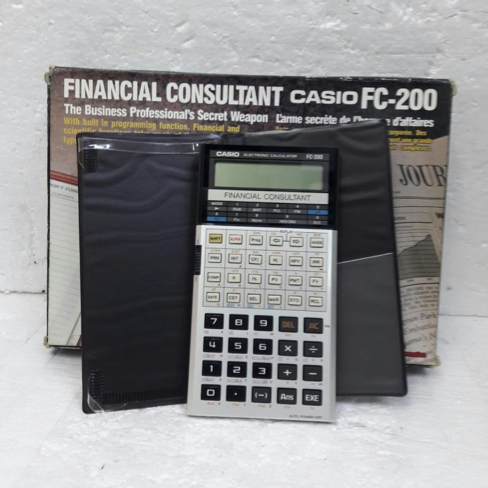 

✨Sale Casio Financial Consultan Fc 200 Business Terbaru