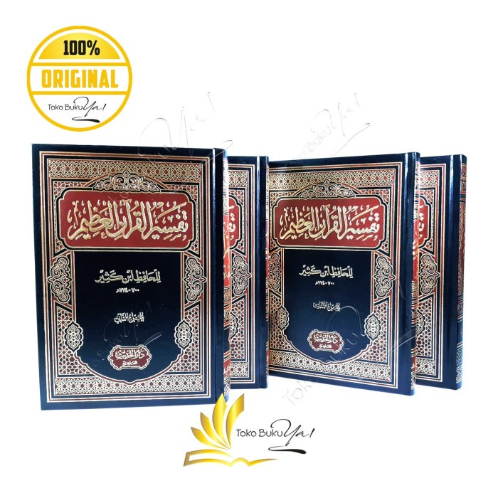 ✨Sale Kitab Arab Tafsiri Ibnu Katsir Set 4 Jilid - Maktabah Taufiqiyah Terbatas