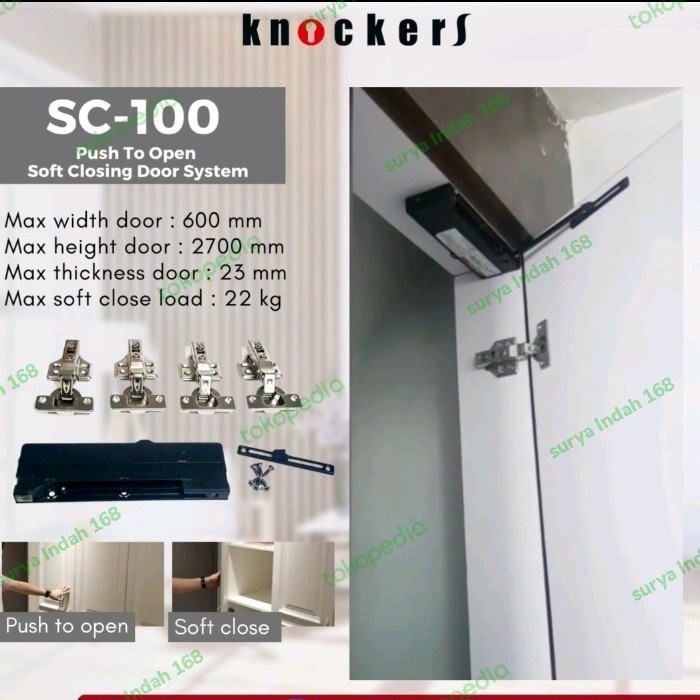 

✨Sale Sc100 Dumper Pintu Lemari Push Open And Close Slowmotion Bisa Gojek