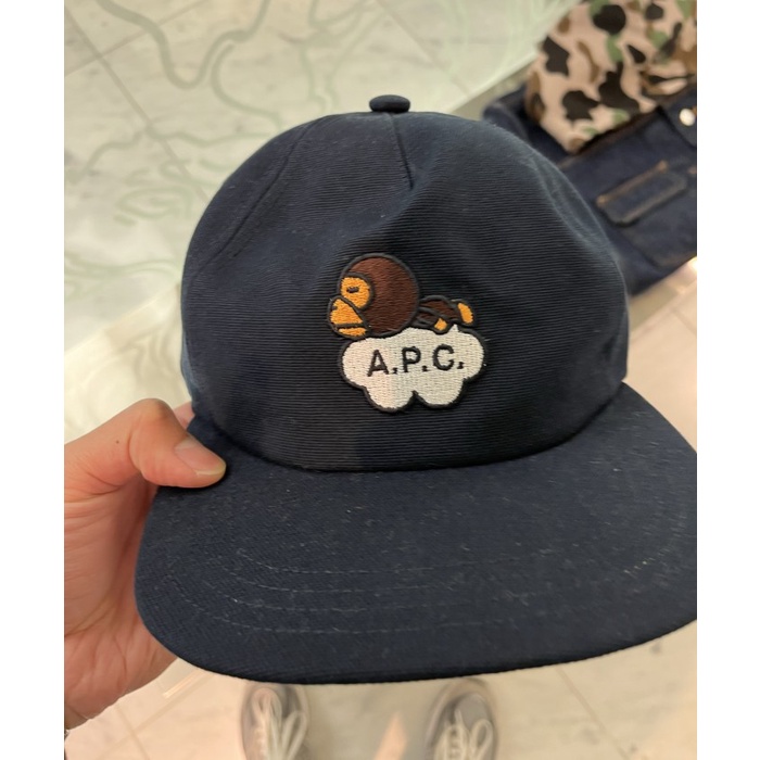 ✨Sale Bape X A.P.C Cap - Baby Milo Apc Carhartt Supreme Cdg Play Undefeated Bisa Sameday