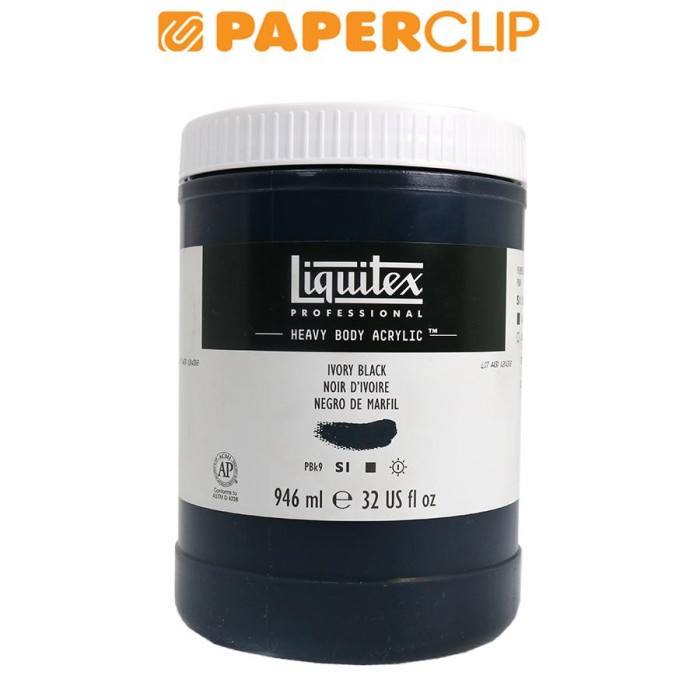 

✨Sale Cat Acrylic Liquitex Heavy Body S1 946Ml Ivory Black 4413244 Bisa Sameday