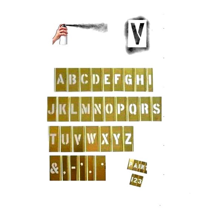 

✨Sale Impa 613137 Stencil Letter And Figure Sets A-Z 0-9 50Mm2 76‘S Bisa Gojek