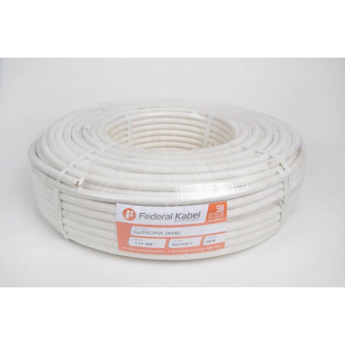 ✨Ori Federal Kabel Nym 3X4Mm² 100 Meter Berkualitas