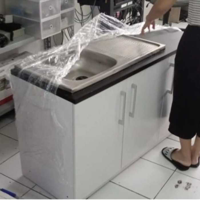 ✨Ori Rak Cuci Piring Lemari Dapur Kitchen Set Bawah Wastapel 116 Limited