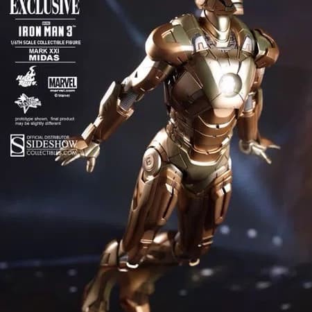 ✨New Ori 1/6 Hot Toys Iron Man Mark 21 Xxi Midas Exclusive 2013 Ironman Terbatas