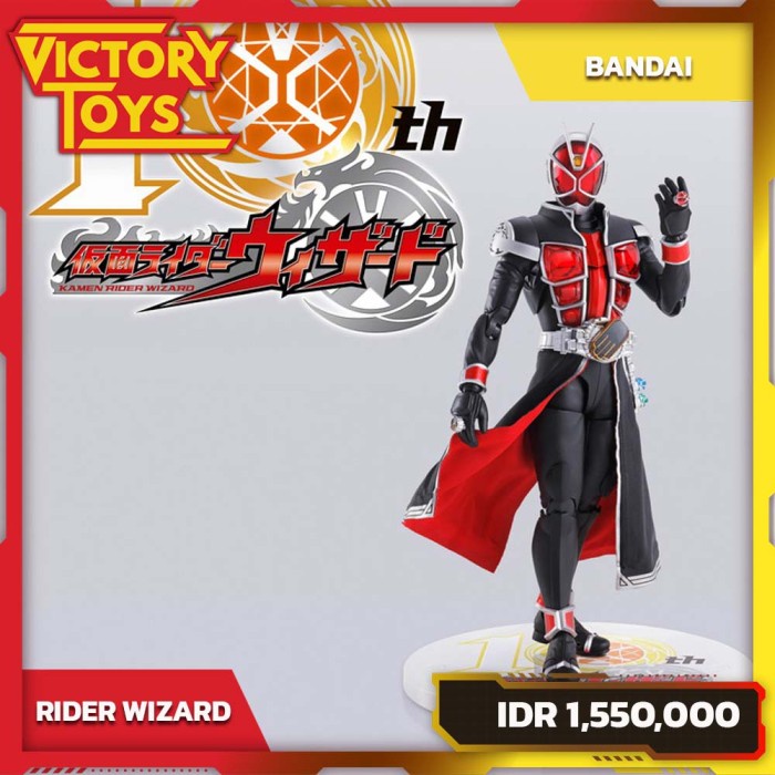 ✨New Shf Ss Kamen Rider Wizard Flame Style 10Th By Bandai Terbaru