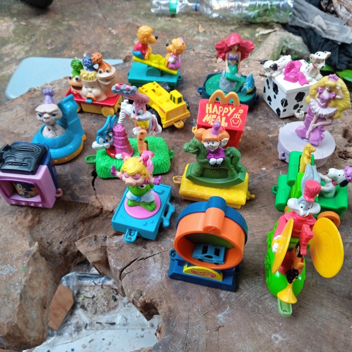 ✨New Ori Happy Meal Toys Birthday Train 1994 Fullset Vintage Toys Mcd 15 Pcs Terbaru