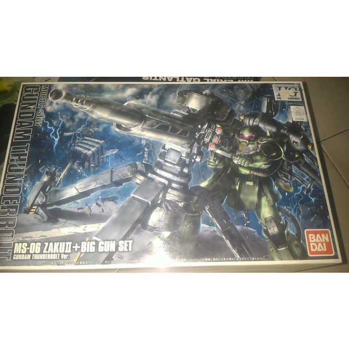 ✨New Hg Ms 06 Zaku Ii  Big Gun Set Thunderbolt.Ver Terbatas