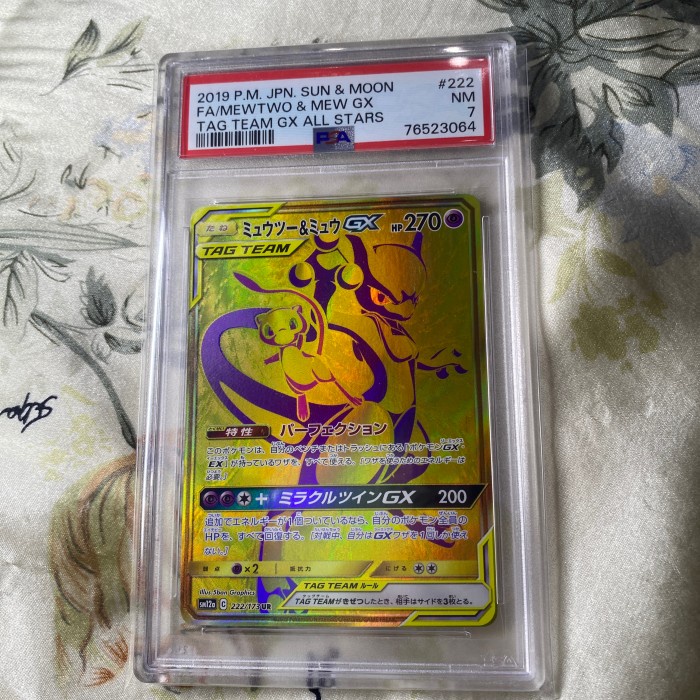 ✨Baru Kartu Pokemon Tcg Jp Japanese Sm12A Mew  Mewtwo Gx Ur Psa 7 Diskon