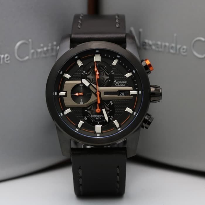 ✅Termurah Alexandre Christie Ac 6270 Mc Black List Orange Pria Original Bisa Sameday