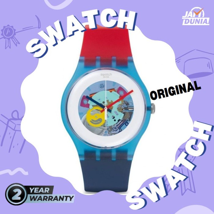 [Baru] Jam Swatch Original Suos101 Suos 101 Jam Pria Ci Color My Lacquered Bisa Sameday