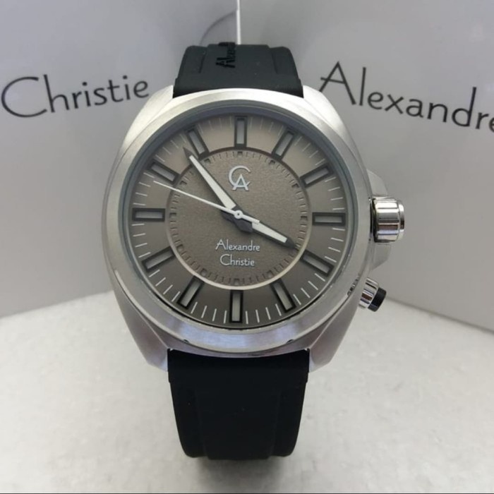 ✅Sale Alexandre Christie Pria Ac 8631 Mh Silver Rubber Ac8631 Original Bisa Gojek
