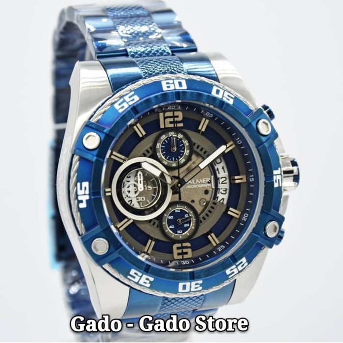 ✅Ori Jam Tangan Pria Original Balmer B8108 Silver Blue Limited