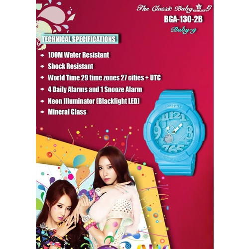 ✅Ori Casio Bga-130-2B Original  Baby G Bga-130-2B Original  Jam Tangan Terbatas