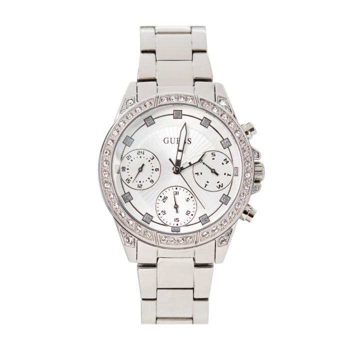 ✅New Guess W1293L1 Jam Tangan Silver Wanita Original Bisa Gojek