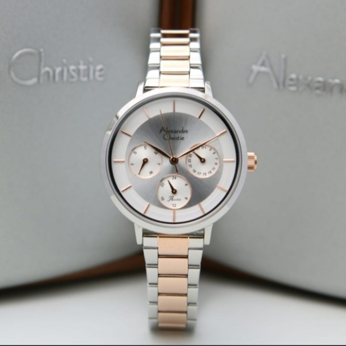 ✅Baru Alexandre Christie Original Wanita Ac2871 - Ac 2871 Silver Rosegold Terbaru