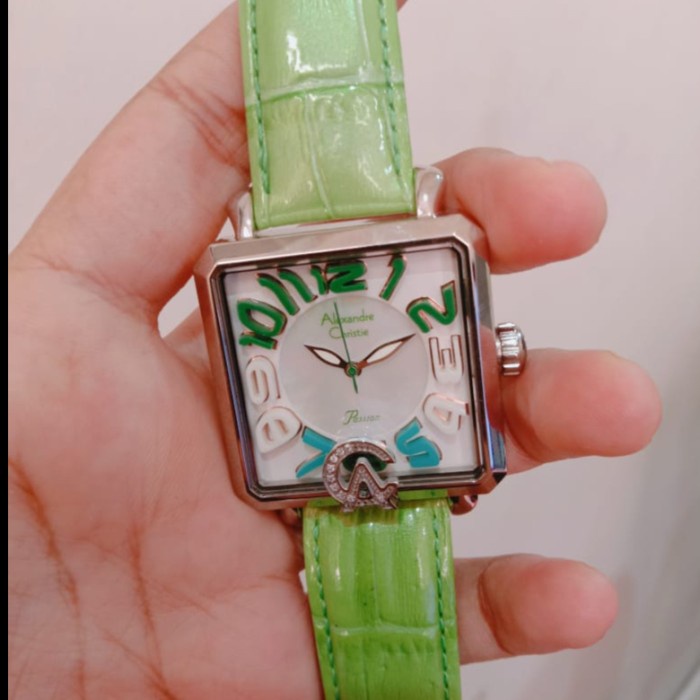✅New Jam Tangan Wanita Alexanre Christie Ac 2392 Ac2392 Silver Green Origin Berkualitas